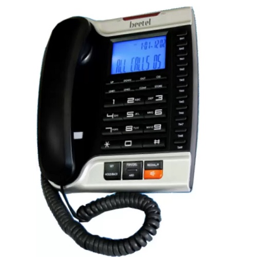 Beetel M 70 Black & Silver Corded Landline Phone